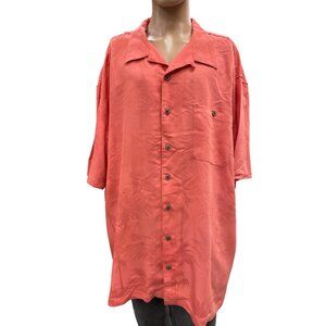 Joe Marlin Mens Coral Shirt Button Down Size 4X SKU 1654
